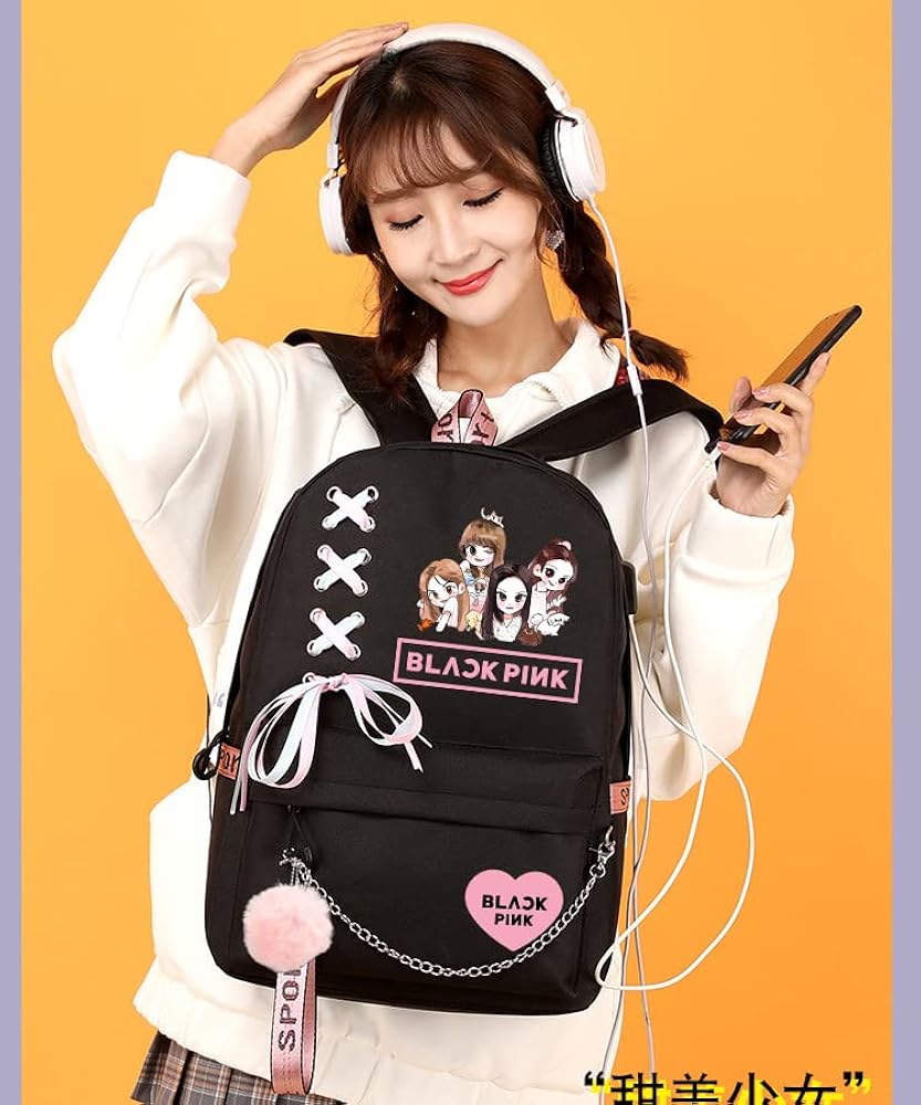 Amazon.com | LOVEAngeler Backpack Lisa Rose JISOO Jennie